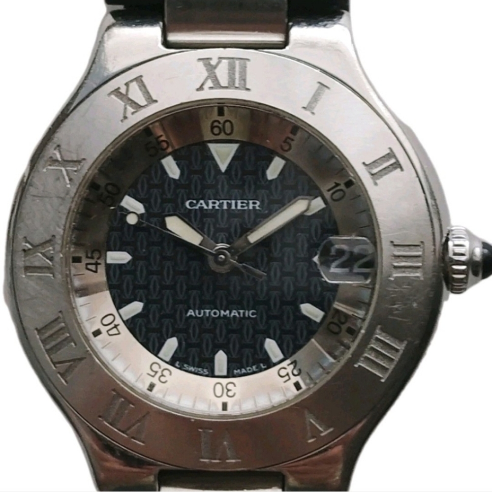 Cartier ~ Must de Cartier 21 Autoscaph 2427 Automatic Watch.